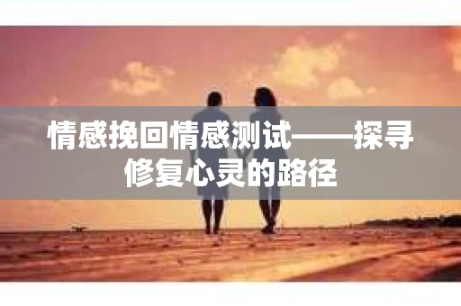 情感挽回情感测试——探寻修复心灵的路径