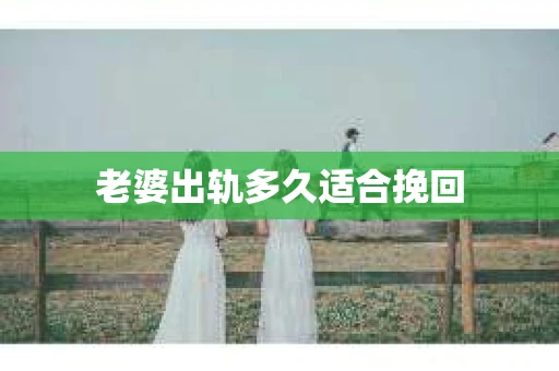 老婆出轨多久适合挽回