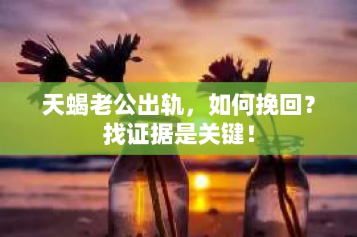 天蝎老公出轨，如何挽回？找证据是关键！