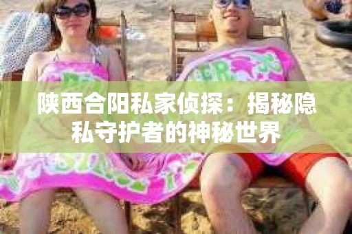 陕西合阳私家侦探：揭秘隐私守护者的神秘世界