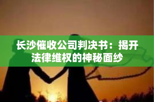 长沙催收公司判决书：揭开法律维权的神秘面纱