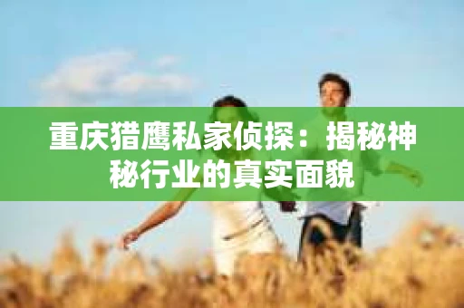重庆猎鹰私家侦探：揭秘神秘行业的真实面貌