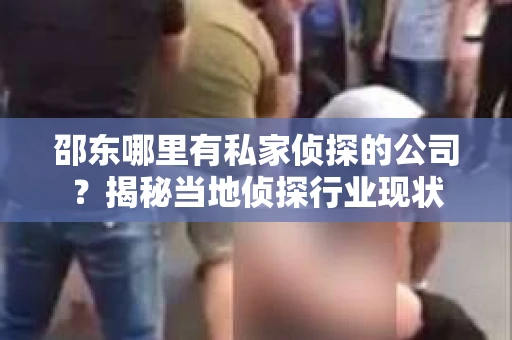 邵东哪里有私家侦探的公司？揭秘当地侦探行业现状