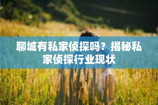 聊城有私家侦探吗?揭秘私家侦探行业现状 聊城有私家侦探吗?揭秘私家侦探行业现状