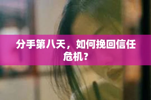 分手第八天，如何挽回信任危机？
